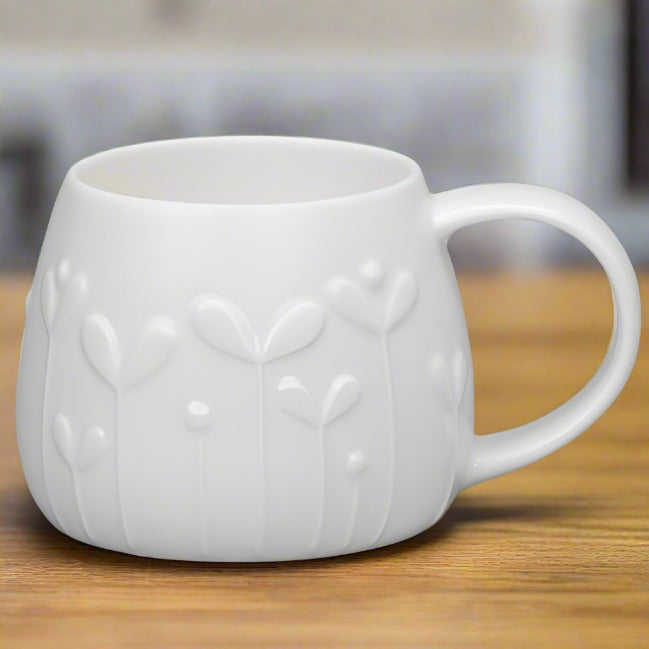 Tulip White Bone China Mug - Petal1 - Duck Barn Interiors