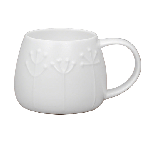 Tulip White Bone China Mug - Sprig