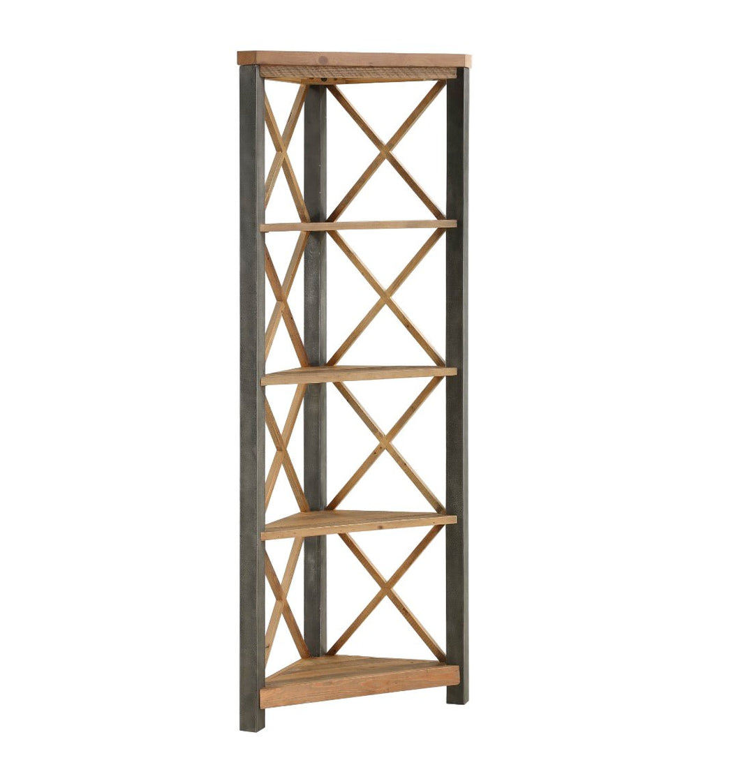 Urban Elegance Large Corner Bookcase1 - Duck Barn Interiors