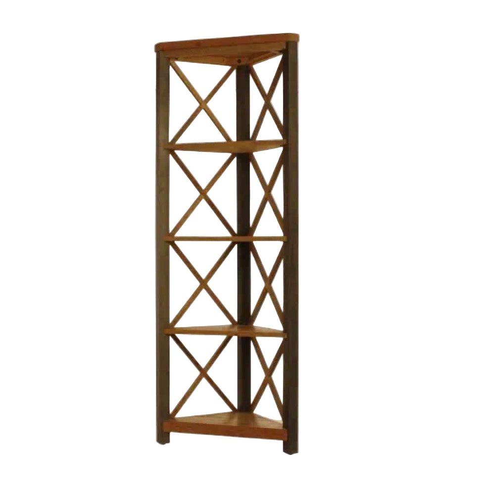 Urban Elegance Large Corner Bookcase1 - Duck Barn Interiors