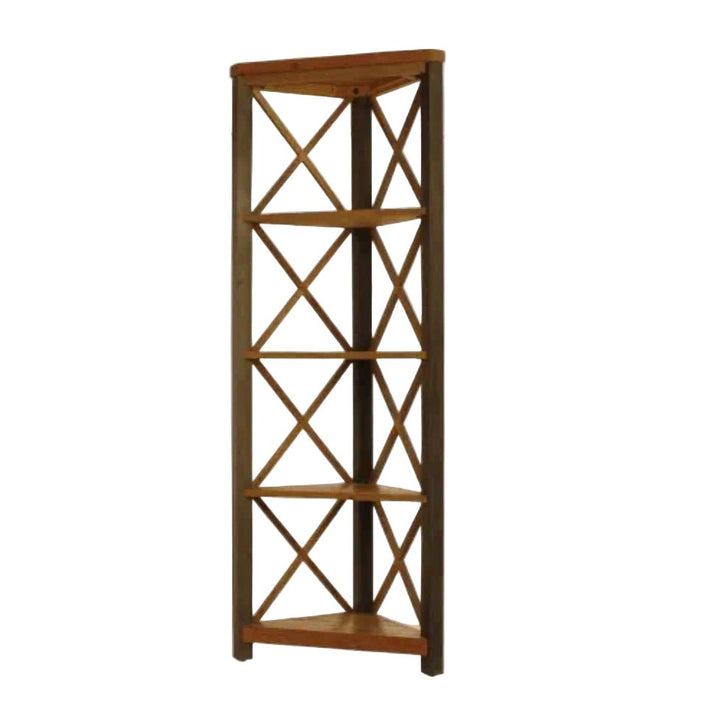 Urban Elegance Large Corner Bookcase1 - Duck Barn Interiors