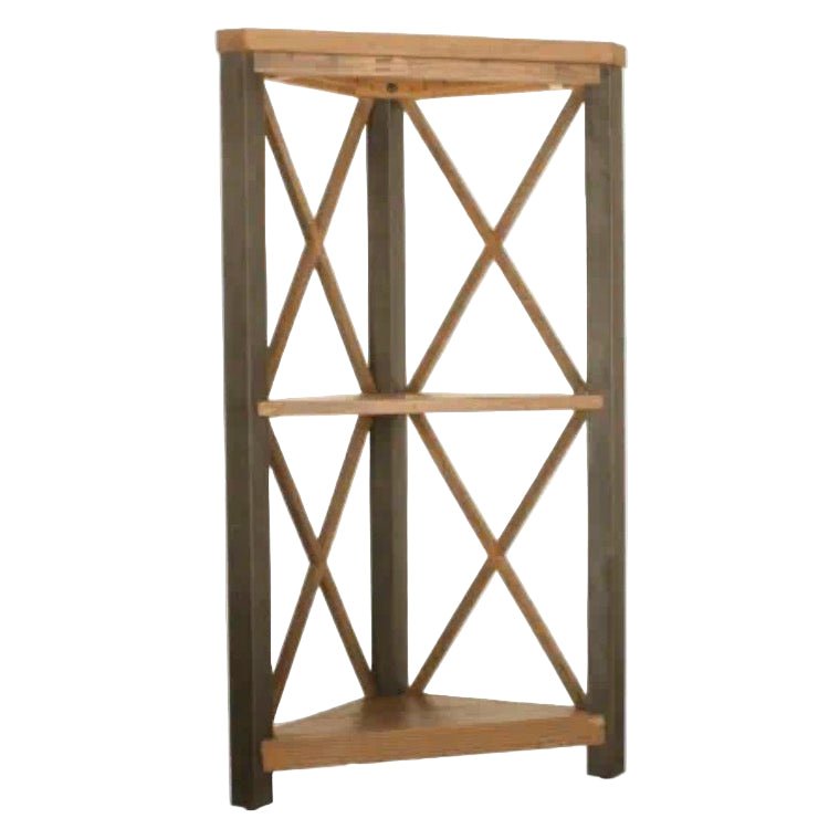 Urban Elegance Small Corner Bookcase1 - Duck Barn Interiors