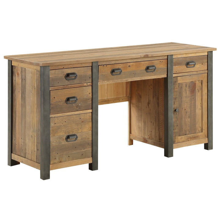 Urban Elegance Twin Pedestal Home Office Desk1 - Duck Barn Interiors