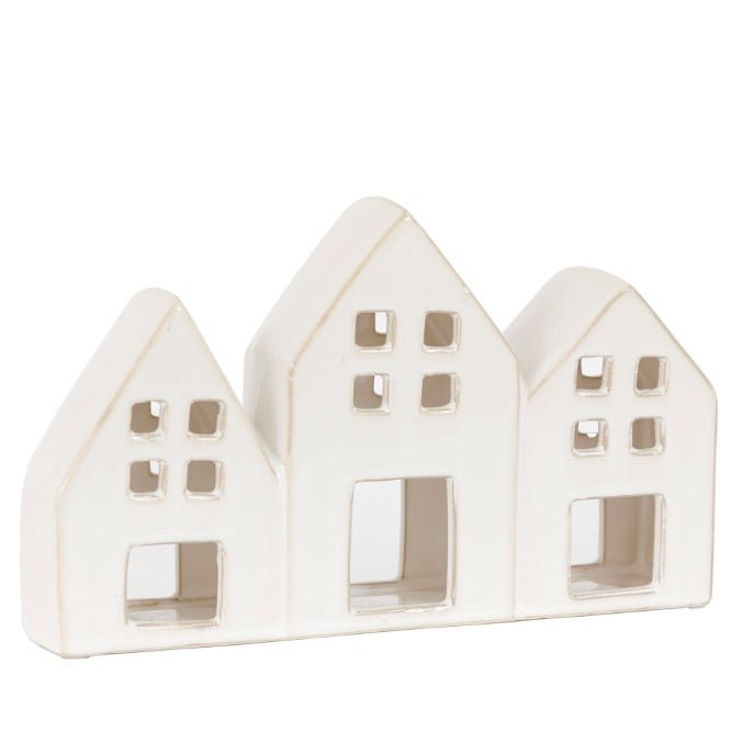 White Houses Ceramic Tealight Holder7 - Duck Barn Interiors