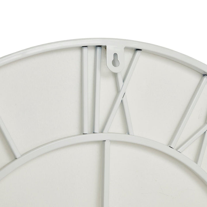 White Skeleton Wall Clock (70cm)2 - Duck Barn Interiors