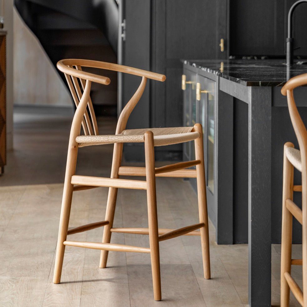 Whitney Bar Stool - Natural (Set of 2)1 - Duck Barn Interiors