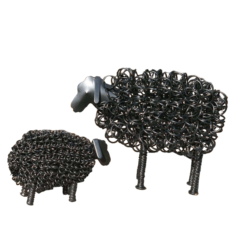 Wiggle Metal Lamb - Black6 - Duck Barn Interiors