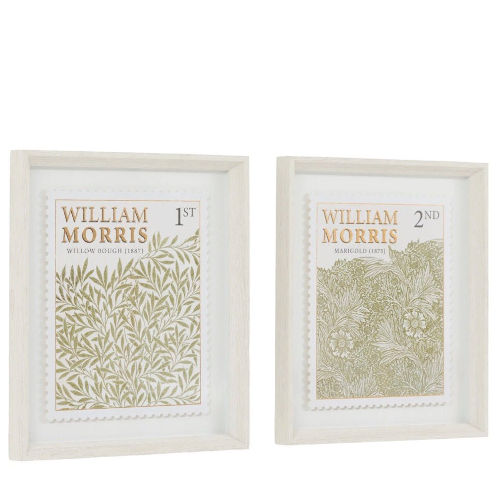 William Morris Green Stamp by Laura Bolton - Set of 25 - Duck Barn Interiors