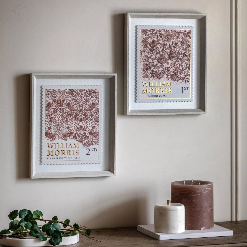 William Morris Red Stamp by Laura Bolton - Set of 21 - Duck Barn Interiors