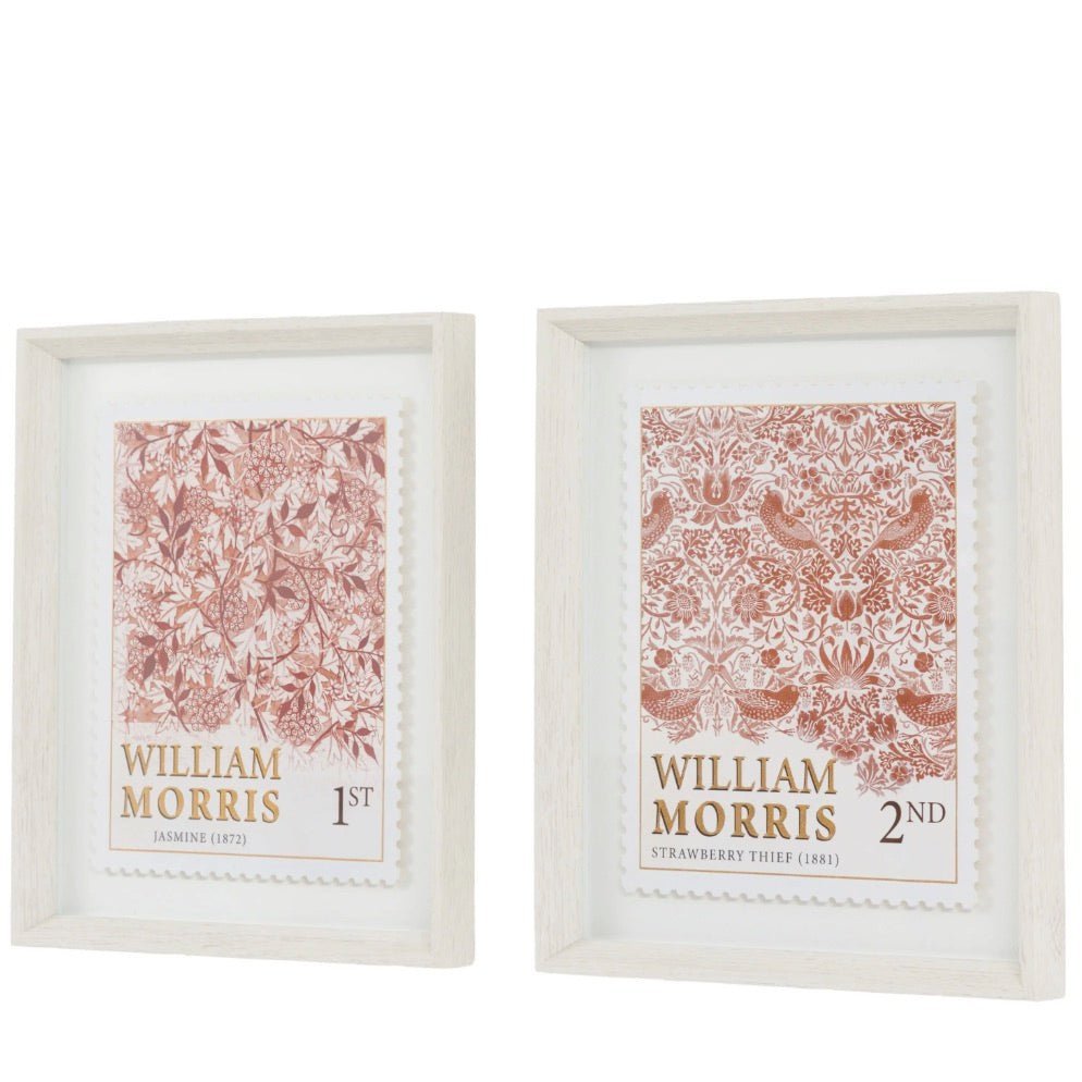 William Morris Red Stamp by Laura Bolton - Set of 24 - Duck Barn Interiors