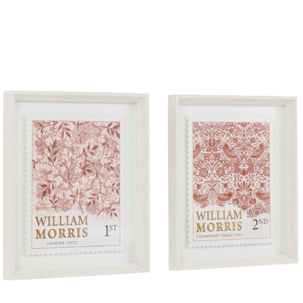 William Morris Red Stamp by Laura Bolton - Set of 25 - Duck Barn Interiors