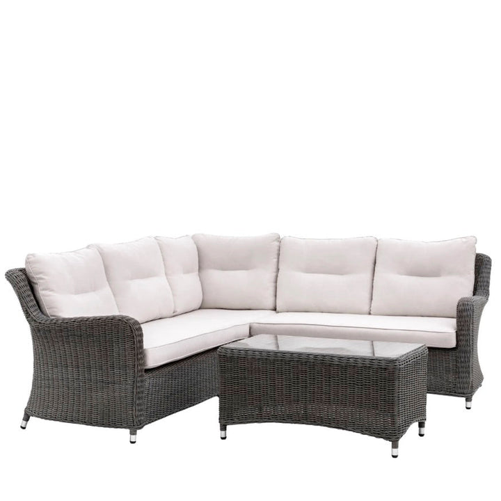 Windsor Corner Sofa Set with Table - Black4 - Duck Barn Interiors