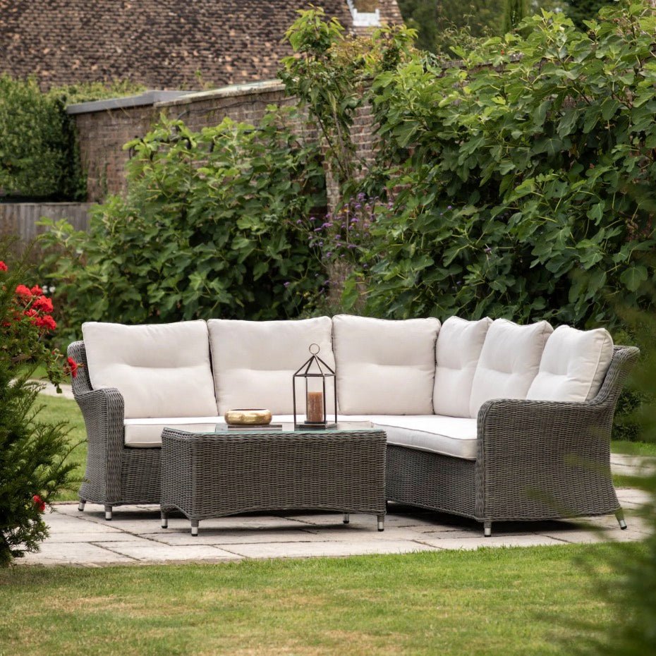 Windsor Corner Sofa Set with Table - Black1 - Duck Barn Interiors