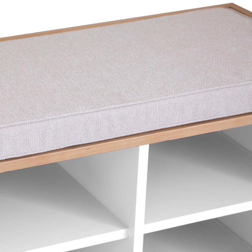 Windsor White Hall Cushioned Seat Bench6 - Duck Barn Interiors