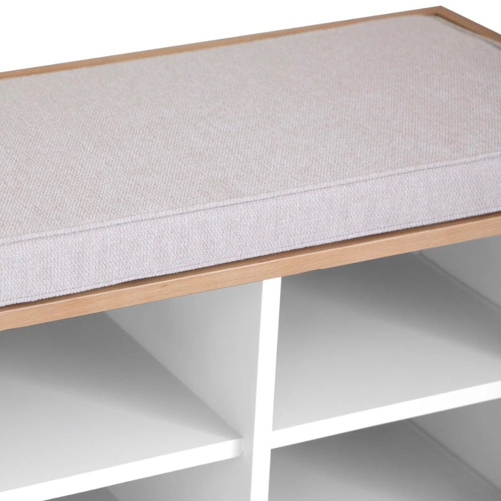 Windsor White Hallway Storage Bench5 - Duck Barn Interiors