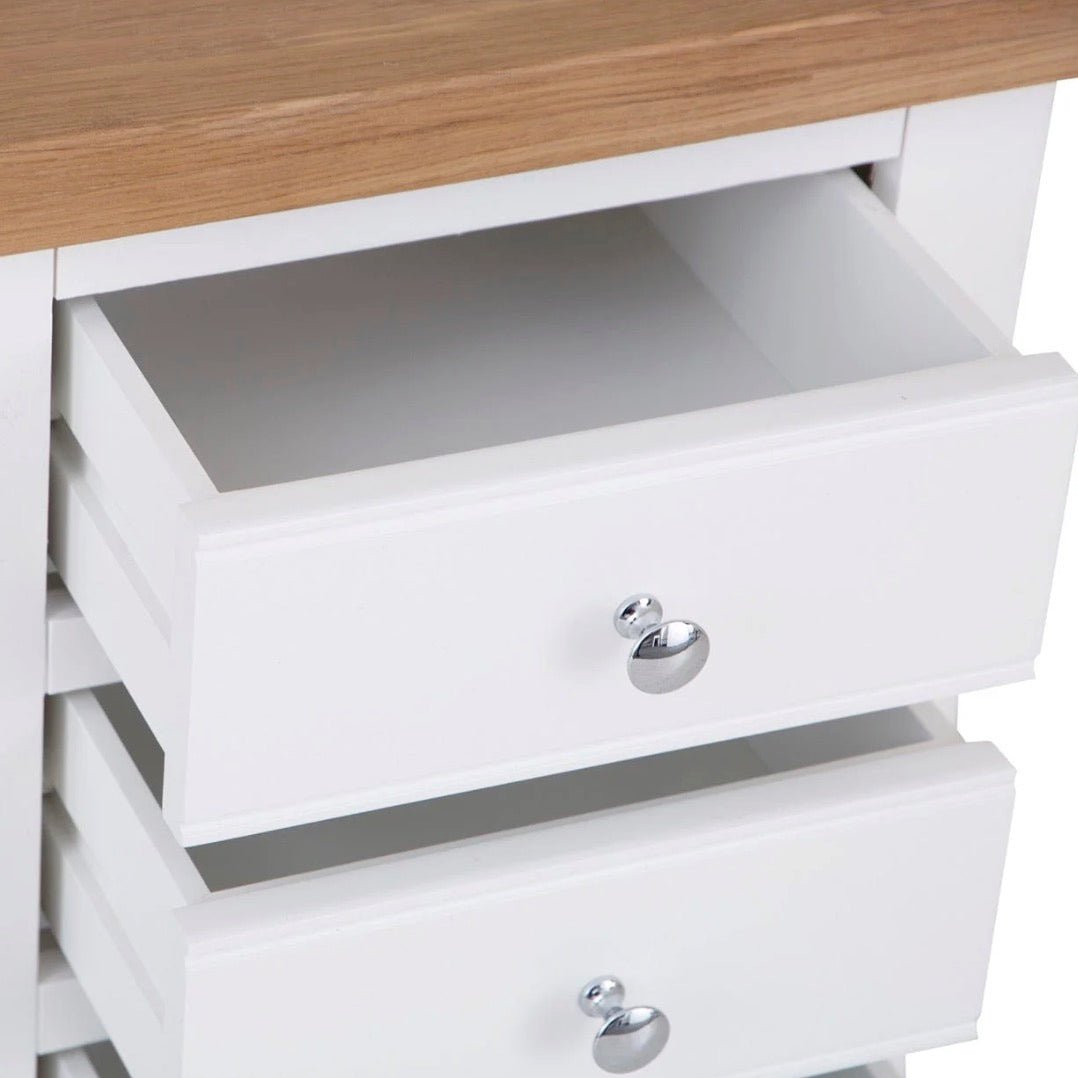 Windsor White Large Bedside Cabinet4 - Duck Barn Interiors