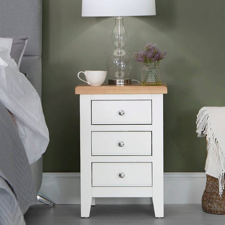 Windsor White Large Bedside Cabinet2 - Duck Barn Interiors