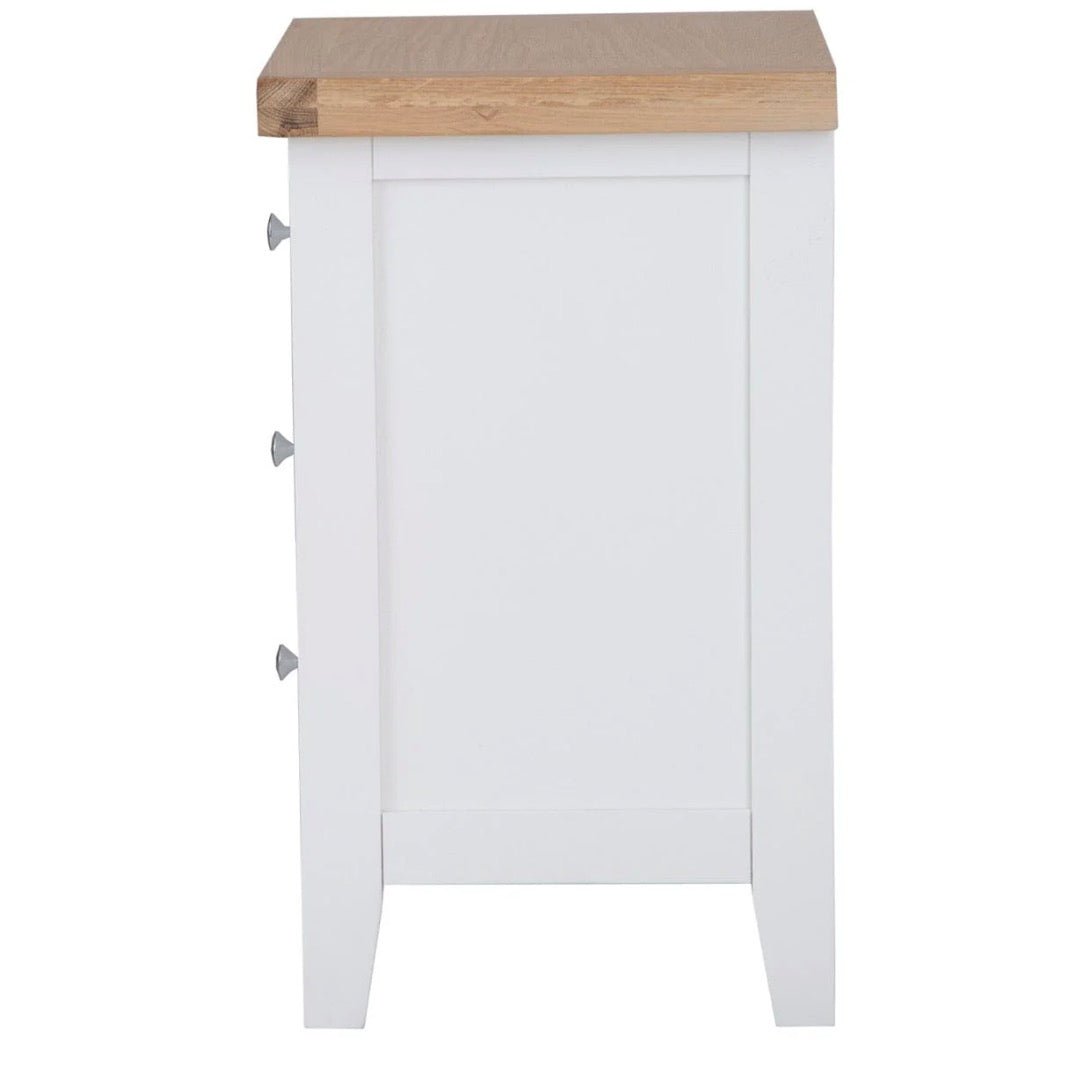 Windsor White Large Bedside Cabinet9 - Duck Barn Interiors