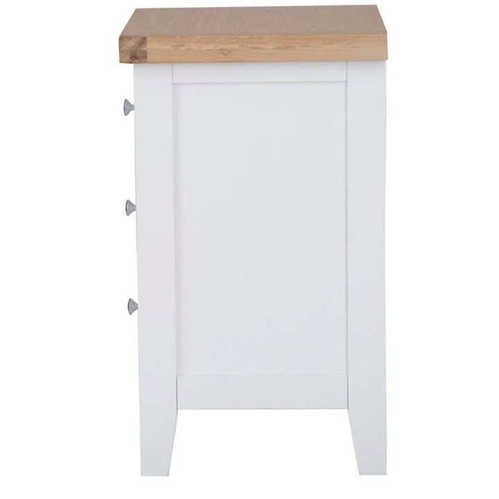 Windsor White Large Bedside Cabinet9 - Duck Barn Interiors