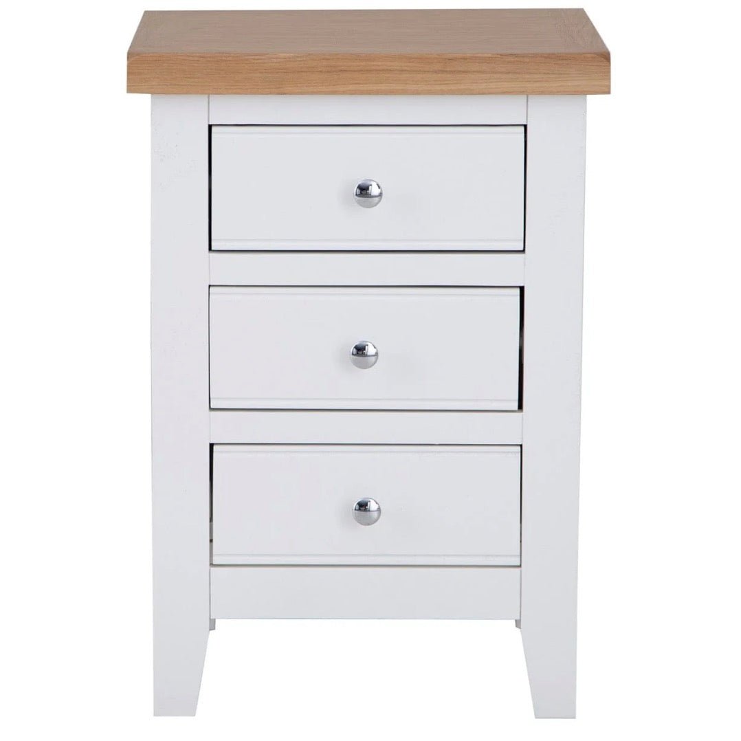 Windsor White Large Bedside Cabinet8 - Duck Barn Interiors