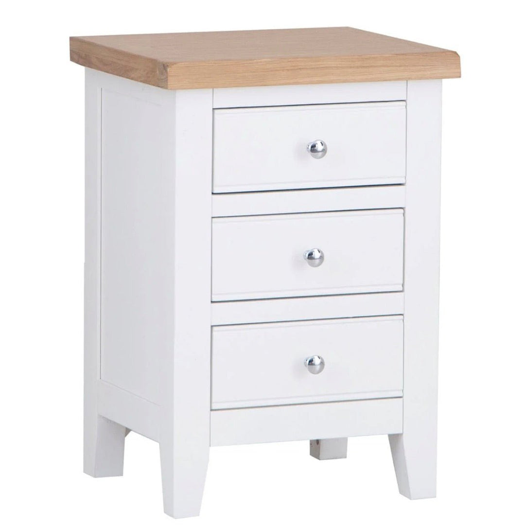 Windsor White Large Bedside Cabinet1 - Duck Barn Interiors