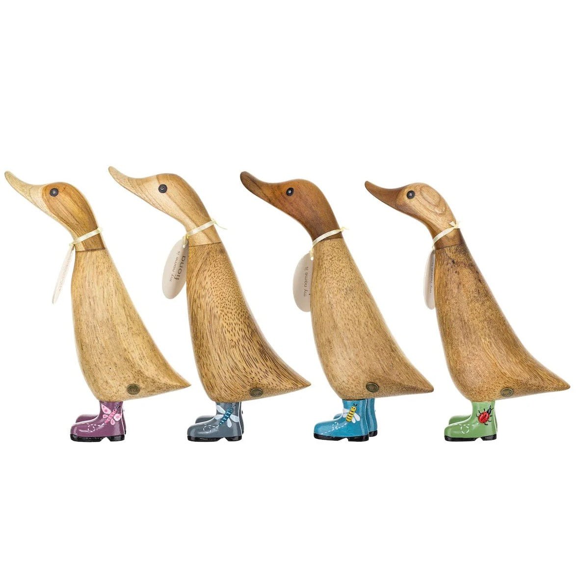 Wooden Duckling in Welly Boots - Dragonfly – Duck Barn Interiors