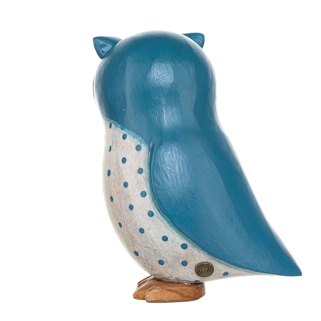 Wooden Owl - Blue4 - Duck Barn Interiors