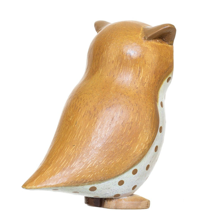 Wooden Owl - Brown4 - Duck Barn Interiors