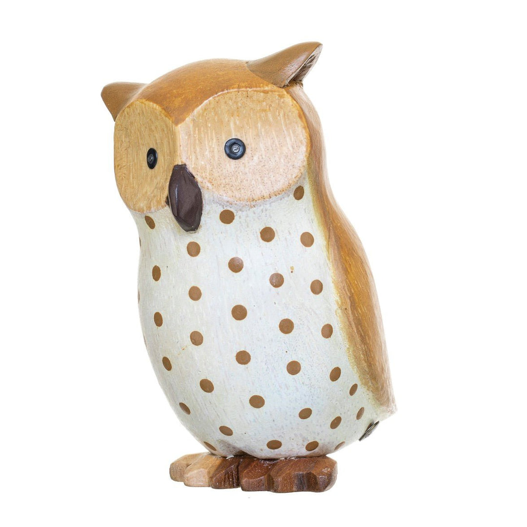 Wooden Owl - Brown3 - Duck Barn Interiors