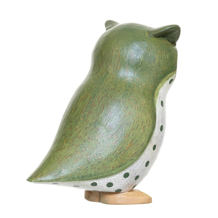 Wooden Owl - Green4 - Duck Barn Interiors