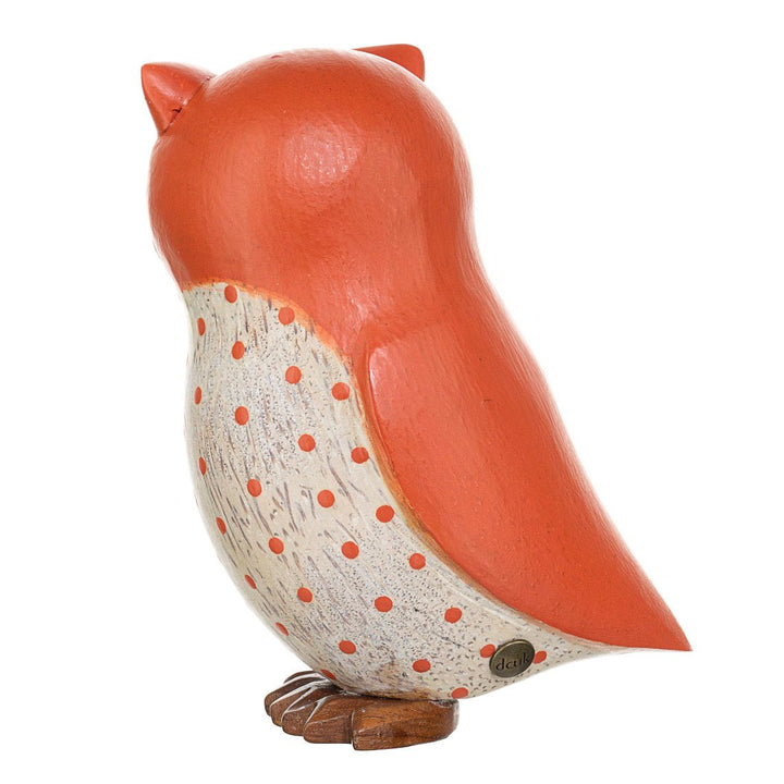 Wooden Owl - Orange4 - Duck Barn Interiors
