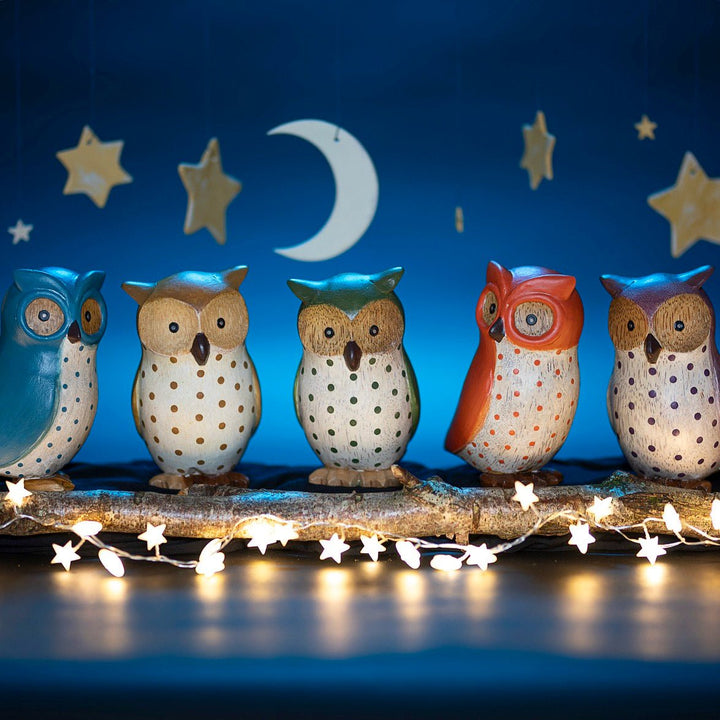 Wooden Owl - Orange6 - Duck Barn Interiors