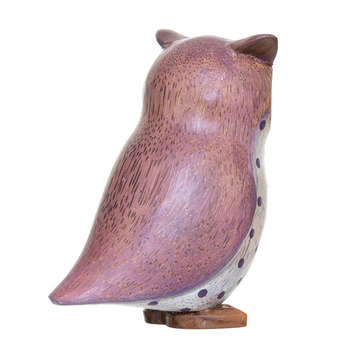 Wooden Owl - Purple4 - Duck Barn Interiors