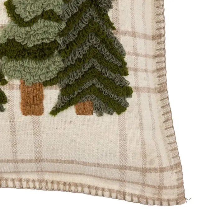 Woodland Merry Christmas Trees Cushion6 - Duck Barn Interiors