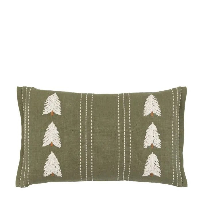Woodland Tree Embroidered Cushion2 - Duck Barn Interiors