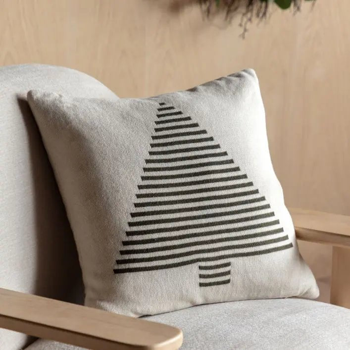 Woodland Tree Knit Cushion1 - Duck Barn Interiors
