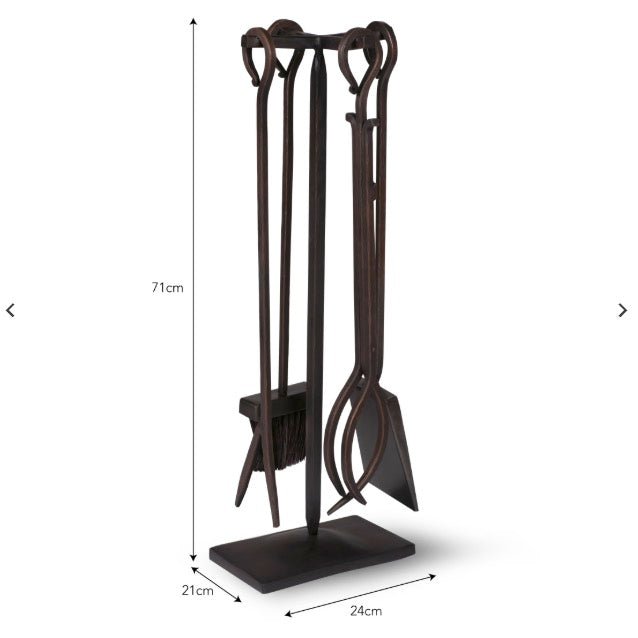 Wrought Iron Fireside 4 Tool Set3 - Duck Barn Interiors