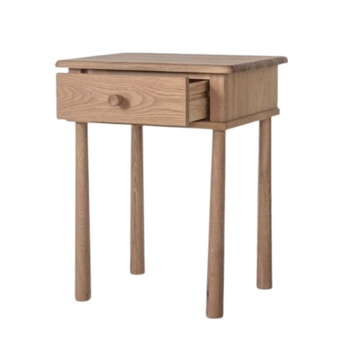 Wycombe 1 Drawer Bedside Table - Oak4 - Duck Barn Interiors