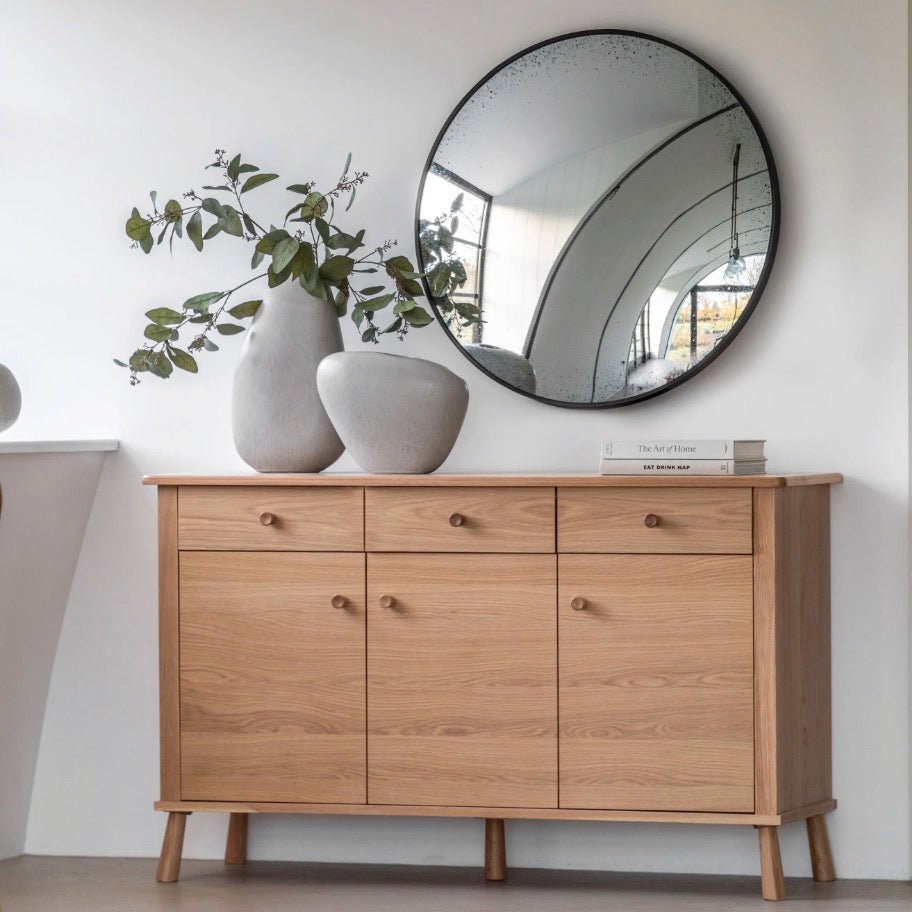Wycombe 3 Door 3 Drawer Sideboard - Oak1 - Duck Barn Interiors