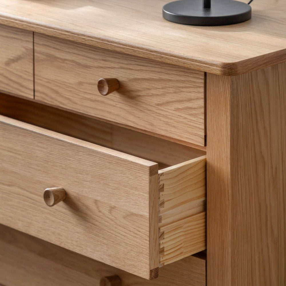 Wycombe 5 Drawer Chest - Oak3 - Duck Barn Interiors