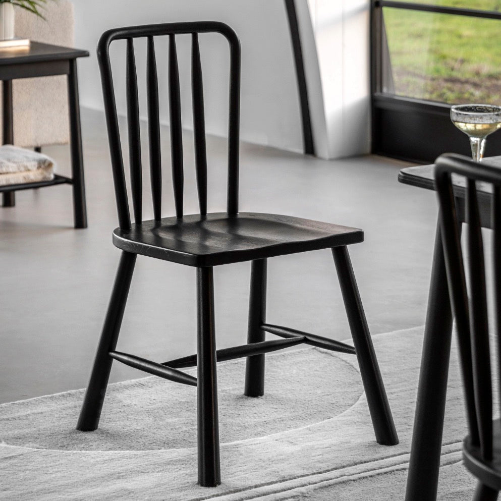Wycombe Dining Chair - Black (Set of 2)1 - Duck Barn Interiors