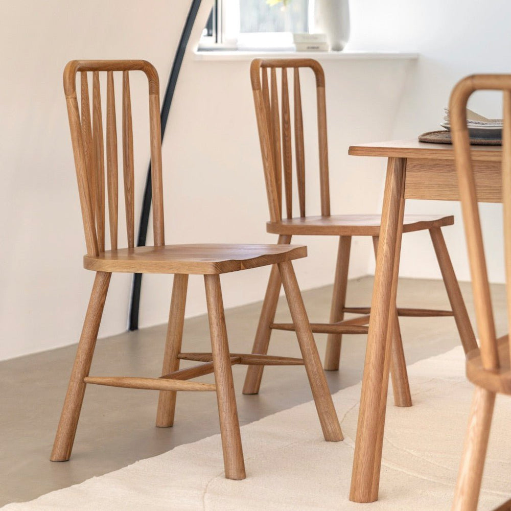 Wycombe Dining Chair - Oak (Set of 2)1 - Duck Barn Interiors