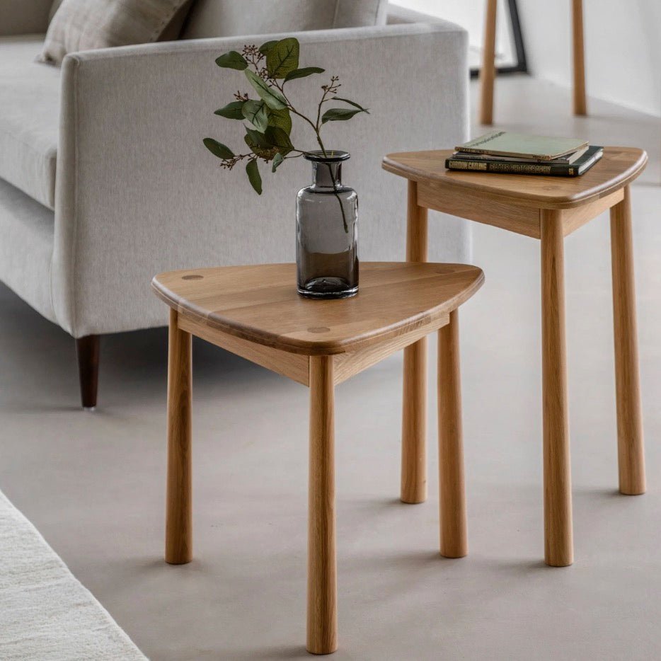 Wycombe Nest of 2 Tables - Oak1 - Duck Barn Interiors