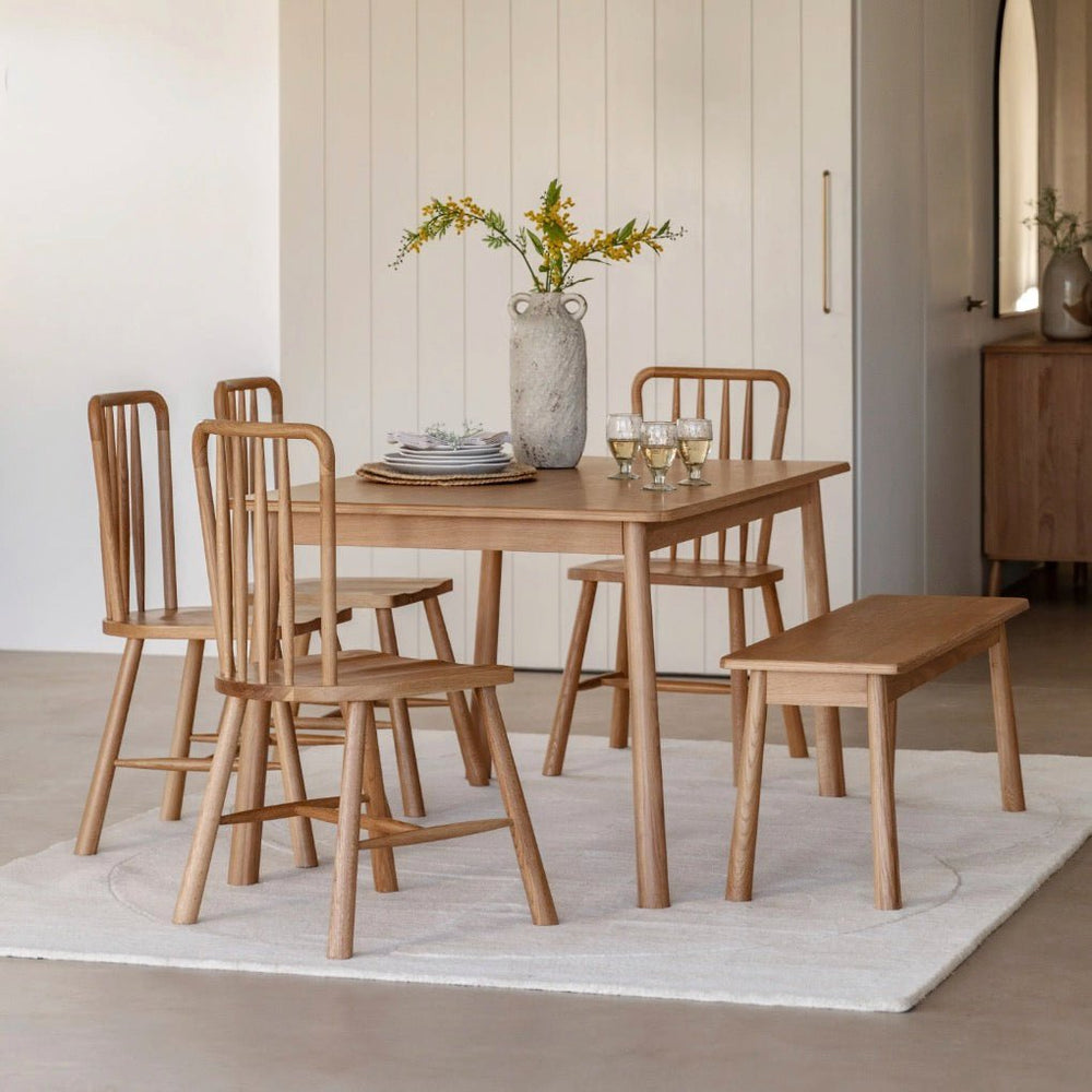 Wycombe Rectangle Dining Table - Oak1 - Duck Barn Interiors