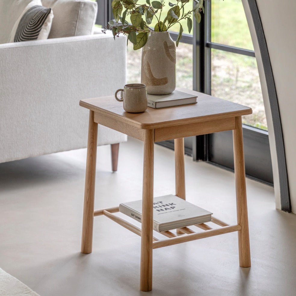 Wycombe Side Table - Oak1 - Duck Barn Interiors