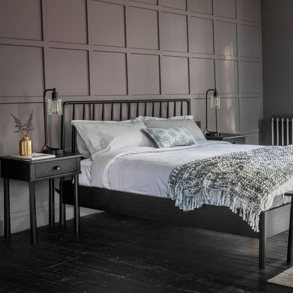 Wycombe Spindle Bed - Black - Various Sizes4 - Duck Barn Interiors
