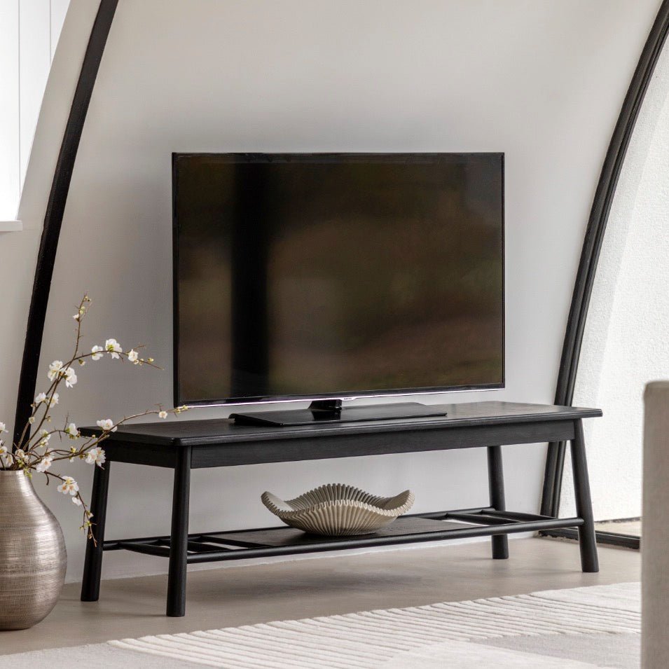Wycombe TV Media Unit - Black1 - Duck Barn Interiors
