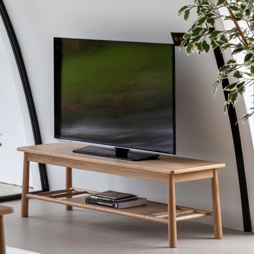 Wycombe TV Media Unit - Oak1 - Duck Barn Interiors