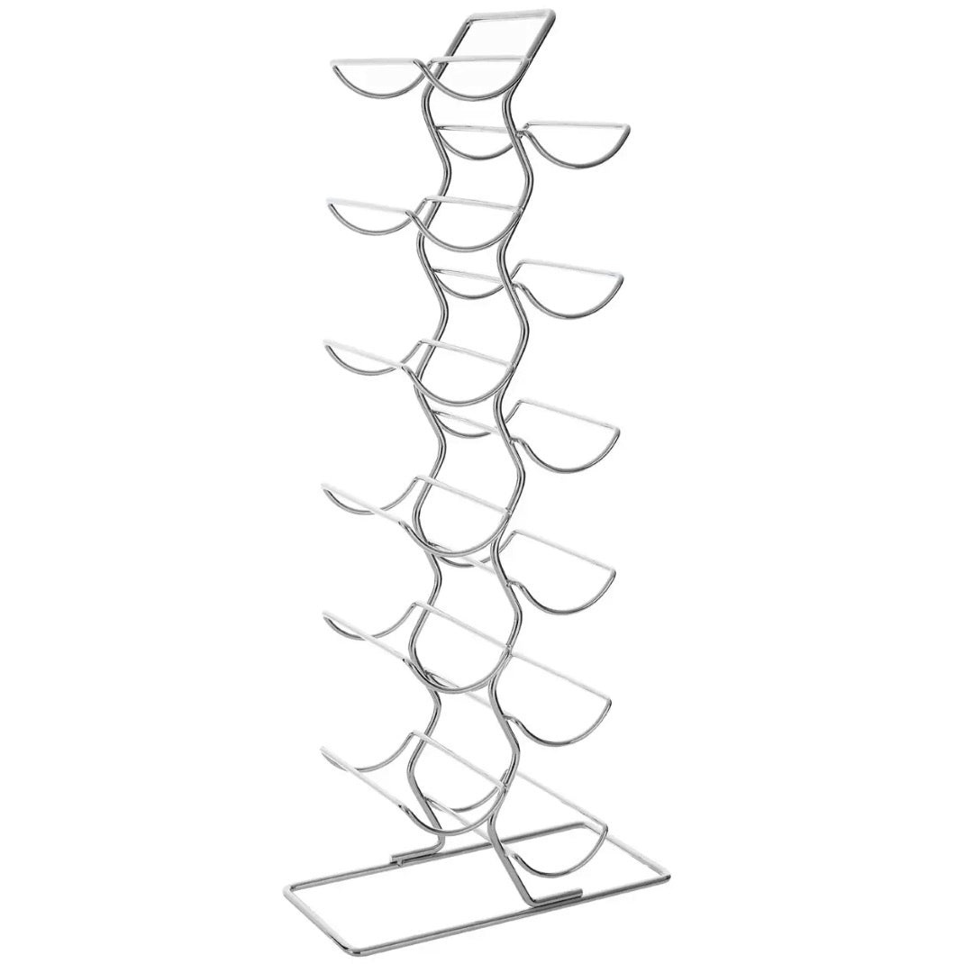 Yaxi Chrome Wine Rack - 12 Bottles3 - Duck Barn Interiors