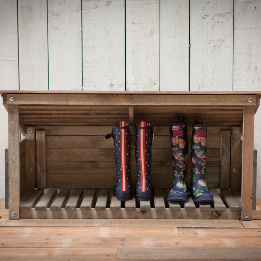 Boot Organiser Covered Welly Rack Metal Welly Boot Stand Rack